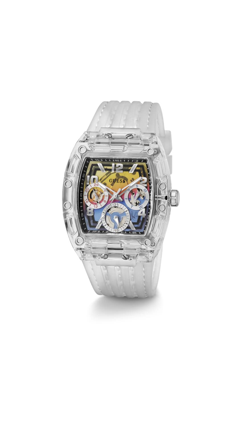 Guess US Men's Rainbow Ombre Multifunction Watch