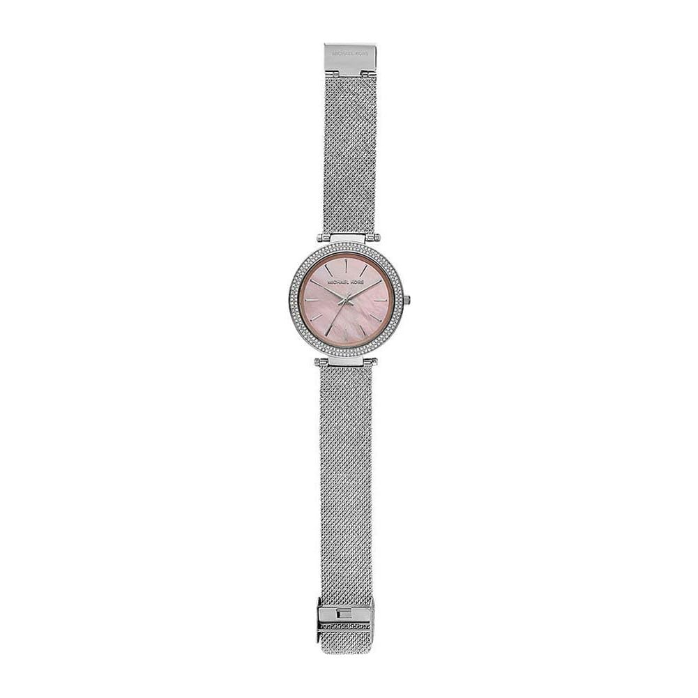Michael Kors Orologio Darci per donna, Movimento al quarzo a tre lancette in tonalità argento con cinturino in acciaio inossidabile