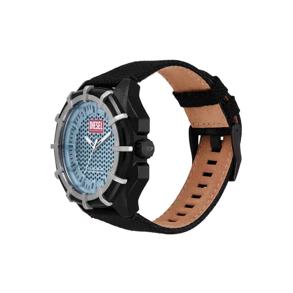 Diesel Framed orologio per uomo, Movimento al quarzo a energia solare con cinturino in silicone, acciaio inossiorologio perbile o pelle
