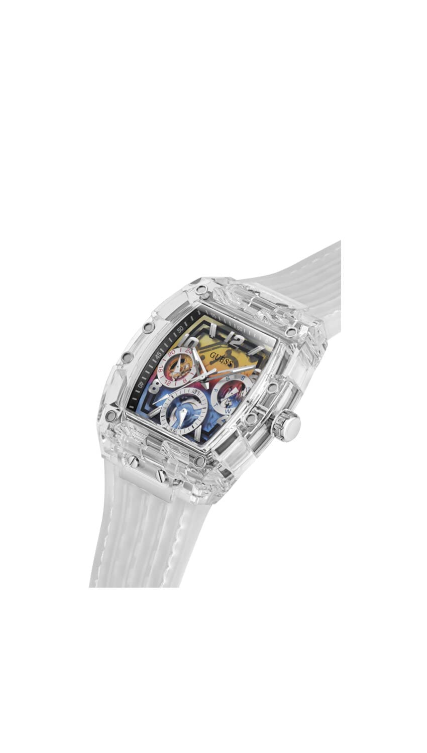 Guess US Men's Rainbow Ombre Multifunction Watch