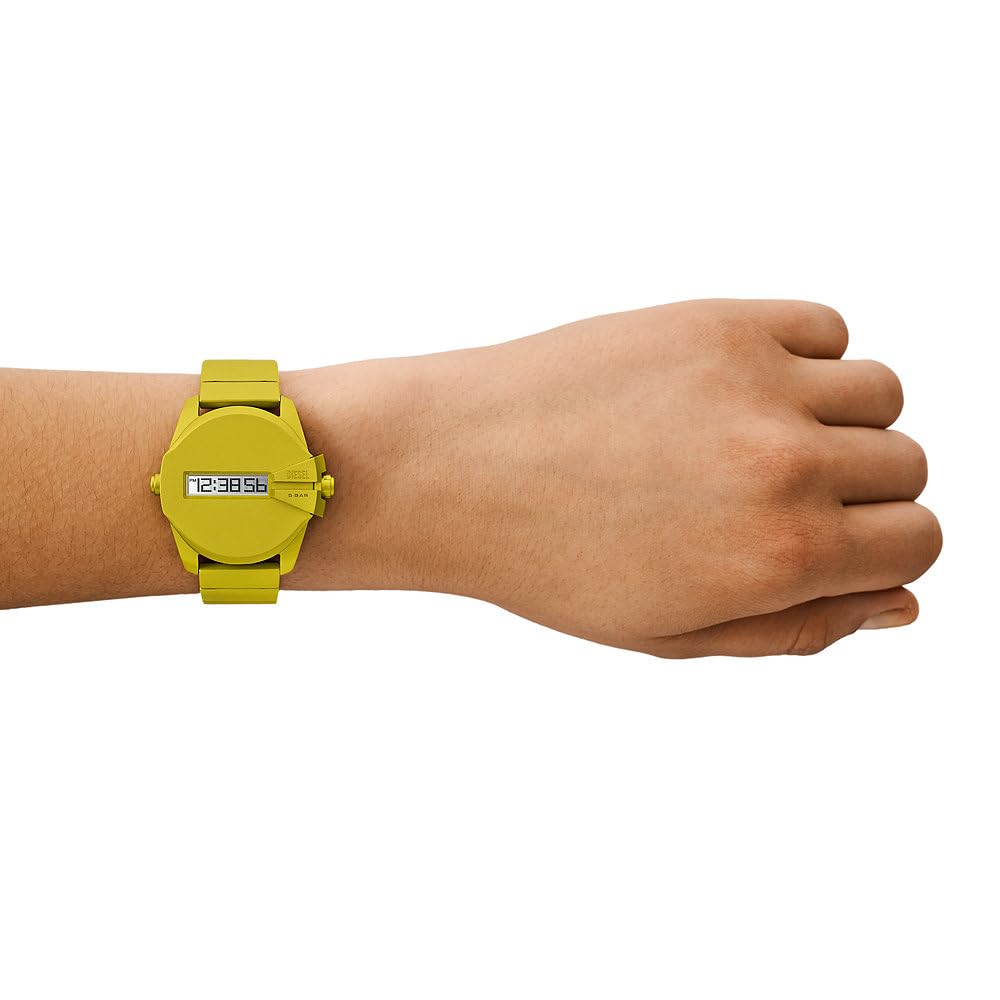 Diesel Orologio Baby Chief da uomo, movimento digitale con Cinturino in alluminio o acciaio inossidabile