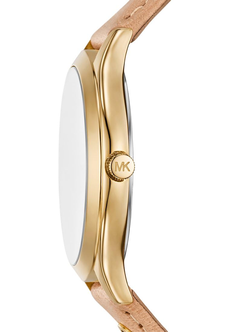 Michael Kors Orologio Slim Runway da donna, movimento al quarzo a tre lancette da 38 mm con cinturino in pelle