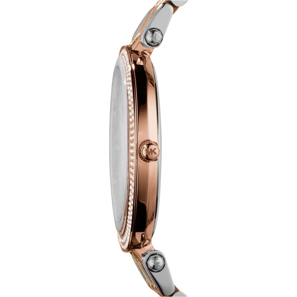 Michael Kors Orologio Darci per donna, Movimento al quarzo a tre lancette in tonalità argento con cinturino in acciaio inossidabile