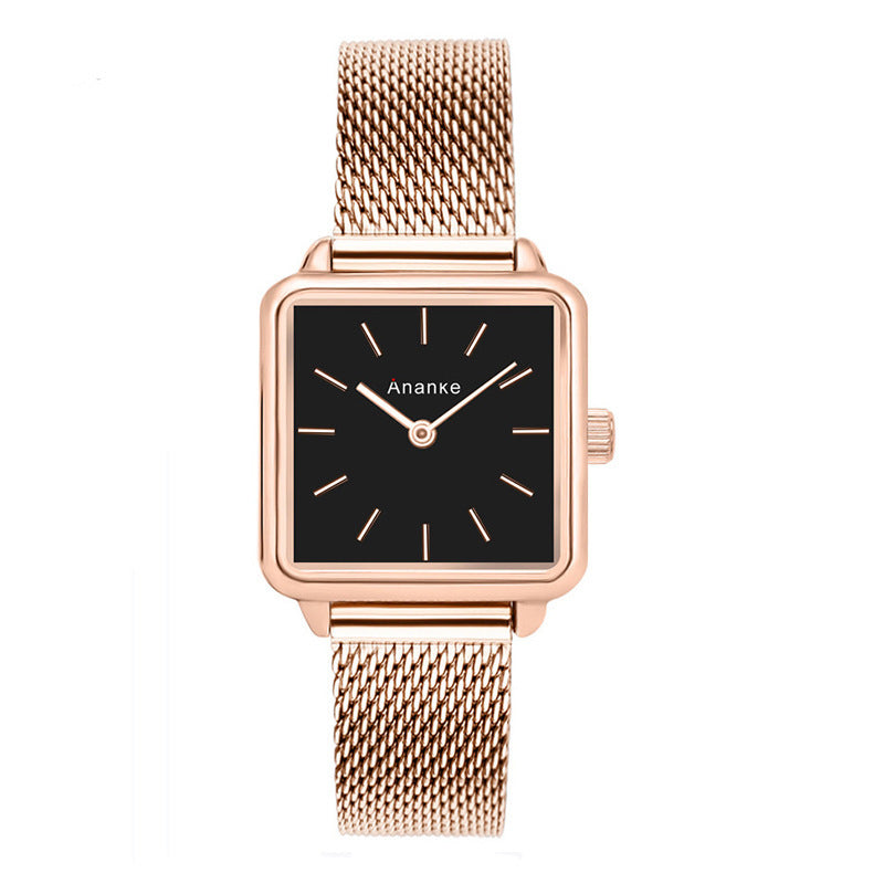Waterproof Square Ladies Watch Movement