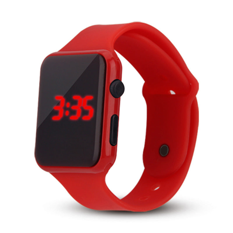 Compatible with Apple, LED kids square watch