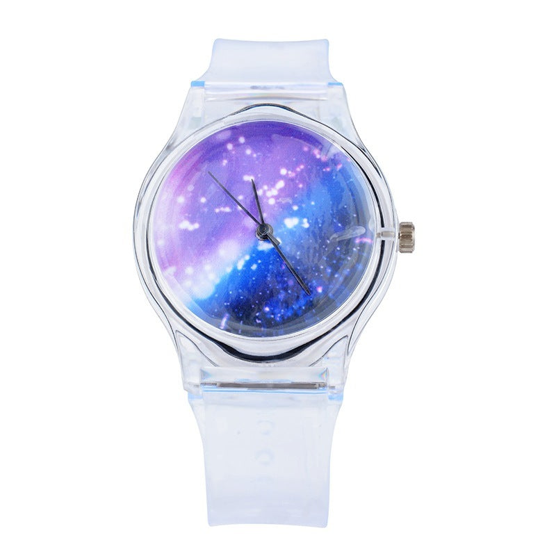 Plastic Transparent PVC Watch Small Watch Ladies