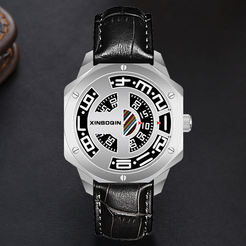 No Pointer Waterproof Creative Quartz Watch