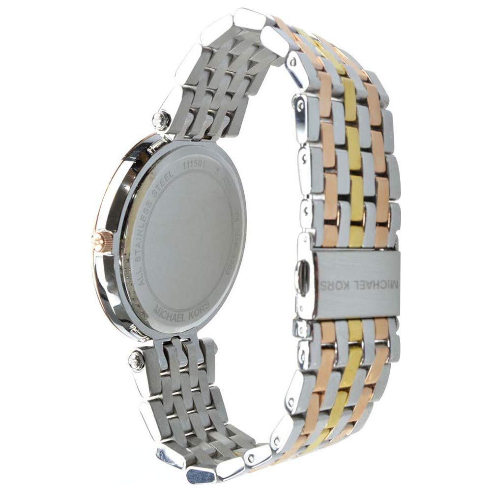 Michael Kors Orologio Darci per donna, Movimento al quarzo a tre lancette in tonalità argento con cinturino in acciaio inossidabile