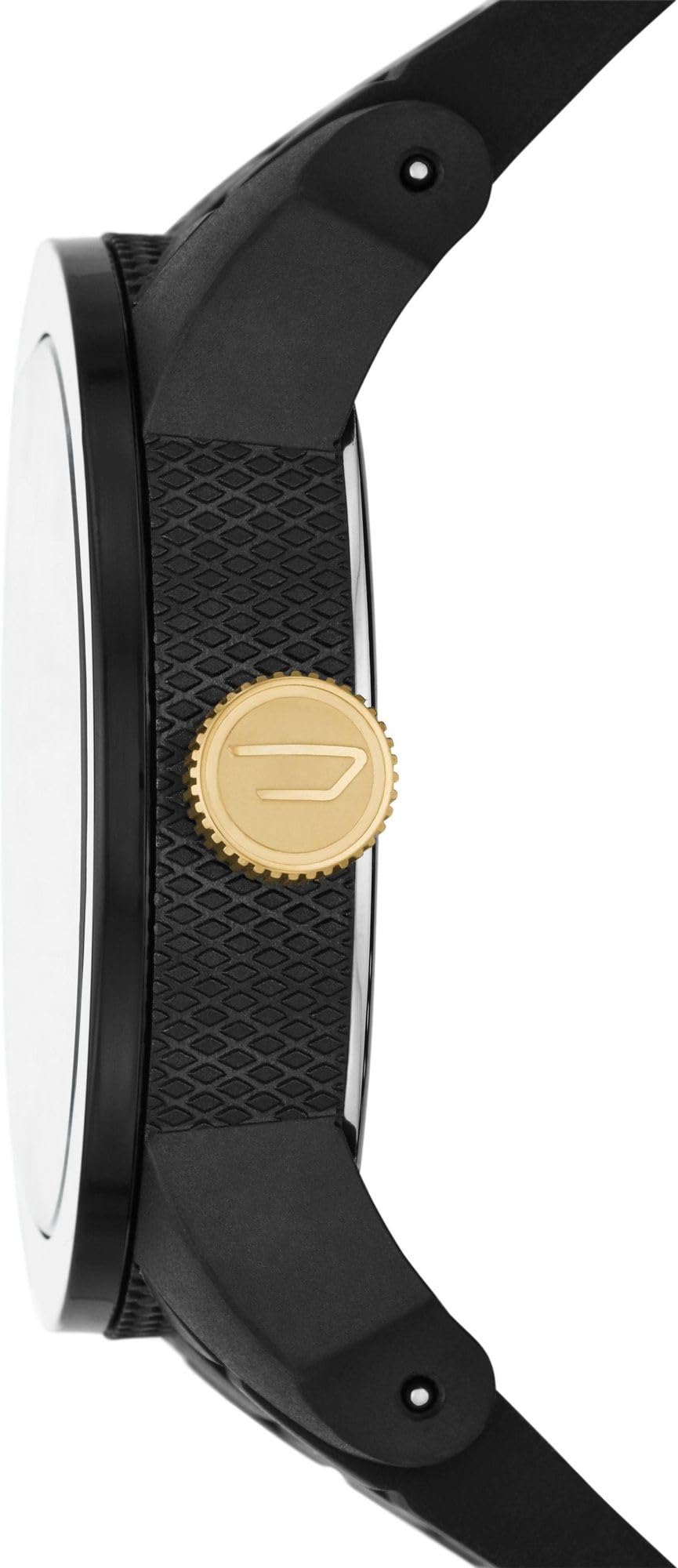 Diesel Orologio Double Down da uomo, movimento al quarzo con Cinturino in silicone