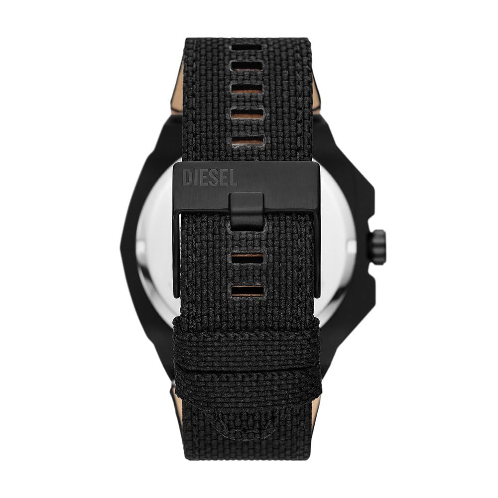 Diesel Framed orologio per uomo, Movimento al quarzo a energia solare con cinturino in silicone, acciaio inossiorologio perbile o pelle
