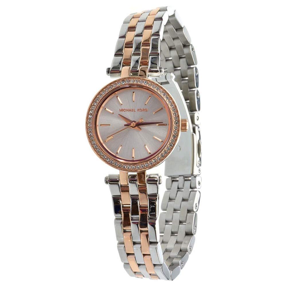 Michael Kors Orologio Darci per donna, Movimento al quarzo a tre lancette in tonalità argento con cinturino in acciaio inossidabile
