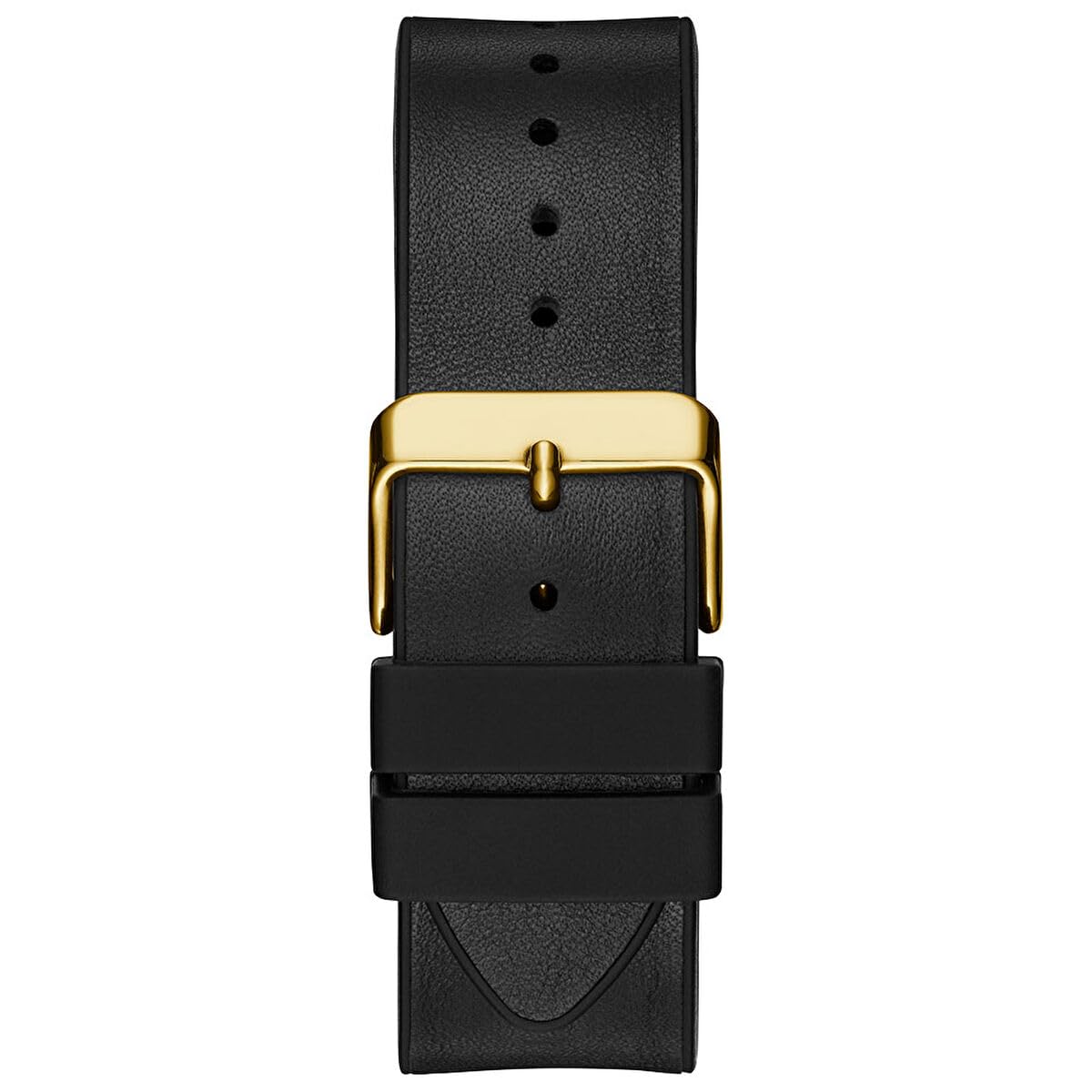 Guess US Men's Black and Gold-Tone Square Multifunction Watch, one