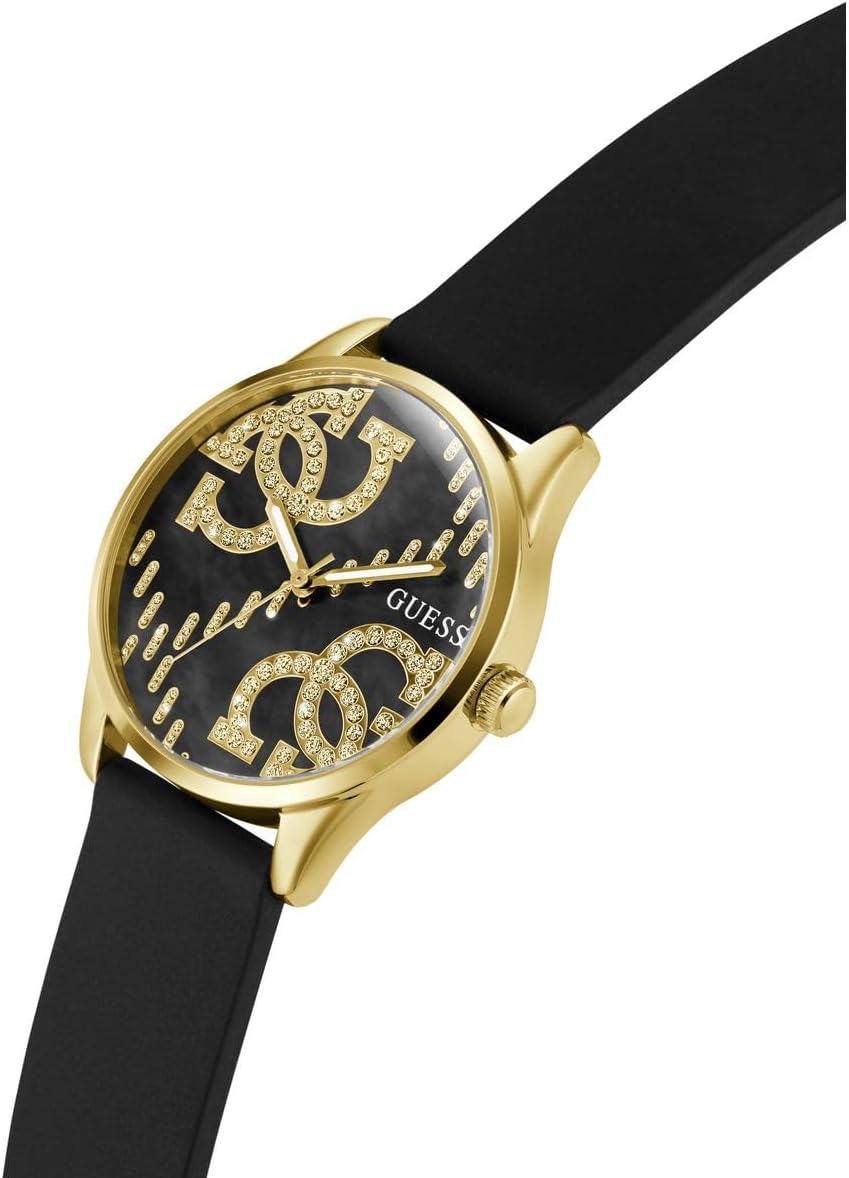 GUESS Orologio Analogico al Quarzo Donna con Cinturino in Silicone GW0755L3