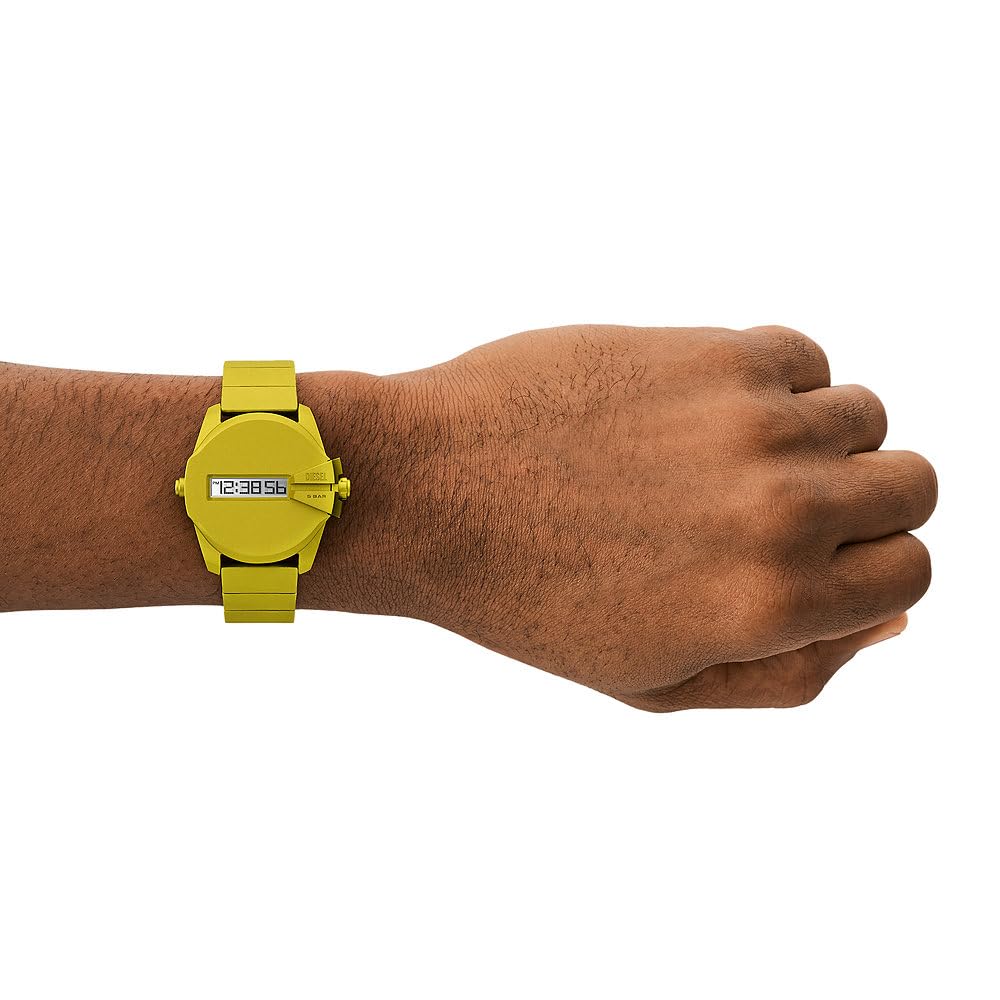 Diesel Orologio Baby Chief da uomo, movimento digitale con Cinturino in alluminio o acciaio inossidabile
