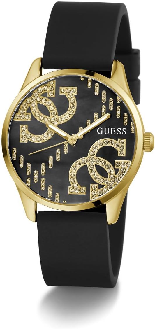 GUESS Orologio Analogico al Quarzo Donna con Cinturino in Silicone GW0755L3