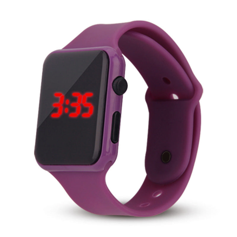 Compatible with Apple, LED kids square watch