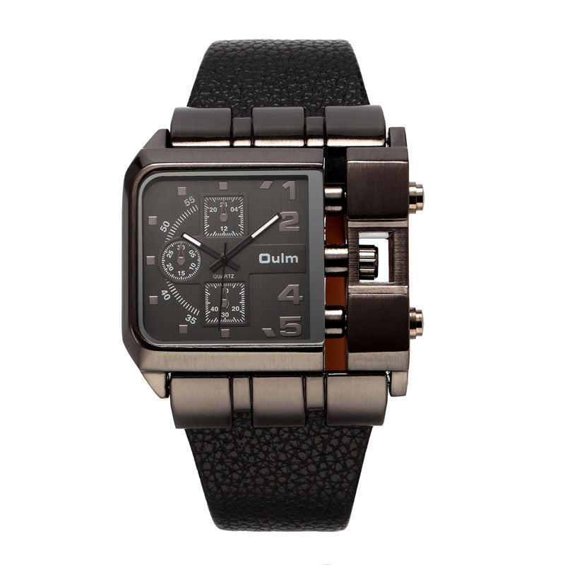 Casual single movement quartz watch