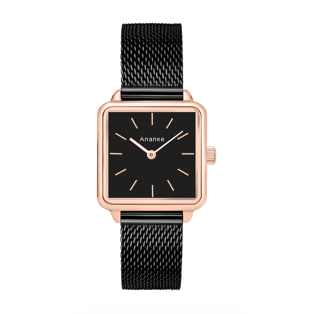 Waterproof Square Ladies Watch Movement