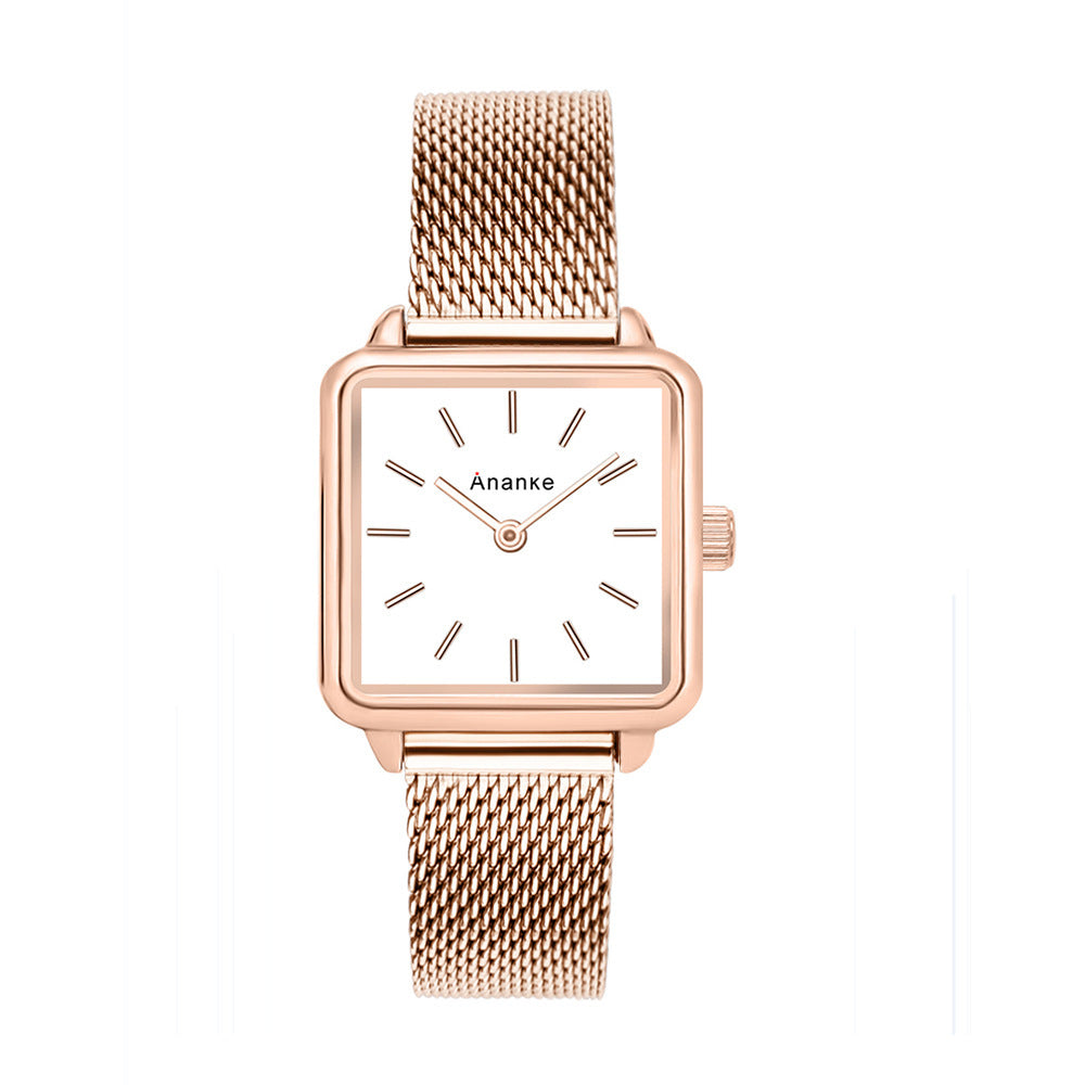 Waterproof Square Ladies Watch Movement