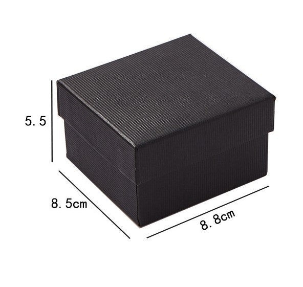 Household Simple Striped Square Watch Box