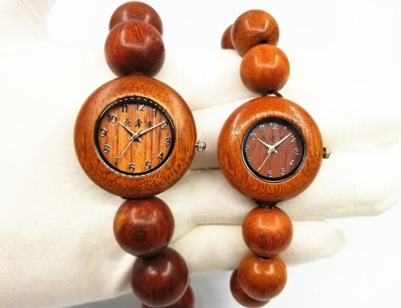 Orologio da polso donna antico e casual in legno, Orologio da polso uomo antico e casual in legno,