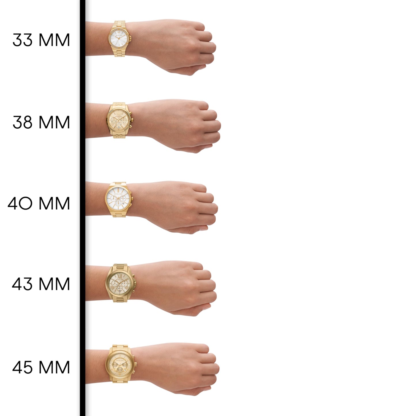 Michael Kors Orologio Pyper per donna, Movimento al quarzo a tre lancette con cinturino in pelle