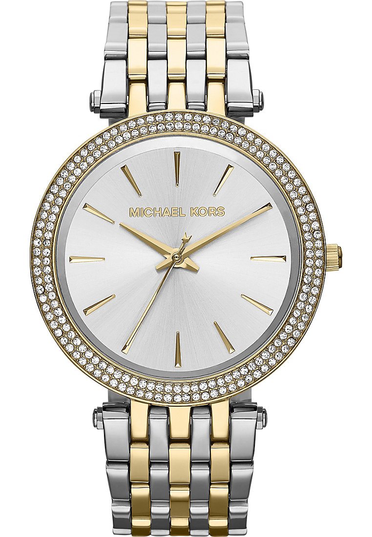 Michael Kors Orologio Darci per donna, Movimento al quarzo a tre lancette in tonalità argento con cinturino in acciaio inossidabile