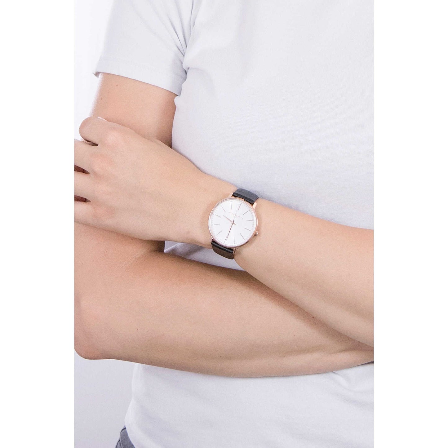 Michael Kors Orologio Pyper per donna, Movimento al quarzo a tre lancette con cinturino in pelle
