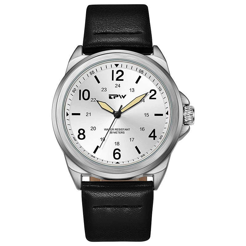 Business Casual Belt Style Waterproof Lightweight Pointer Men's Quartz Watch