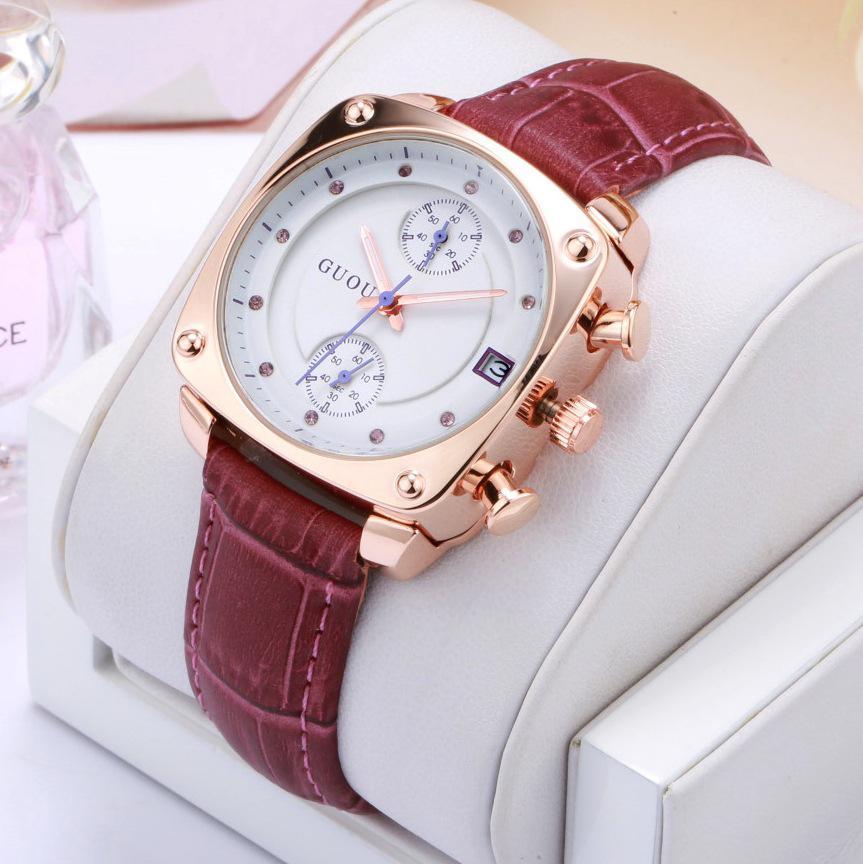 GUOU Fashion Korean Square Watch