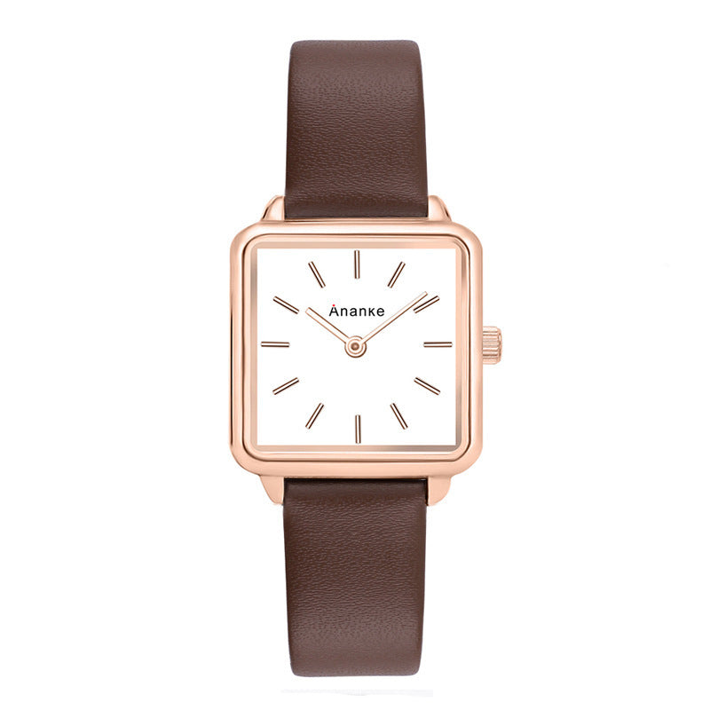 Waterproof Square Ladies Watch Movement