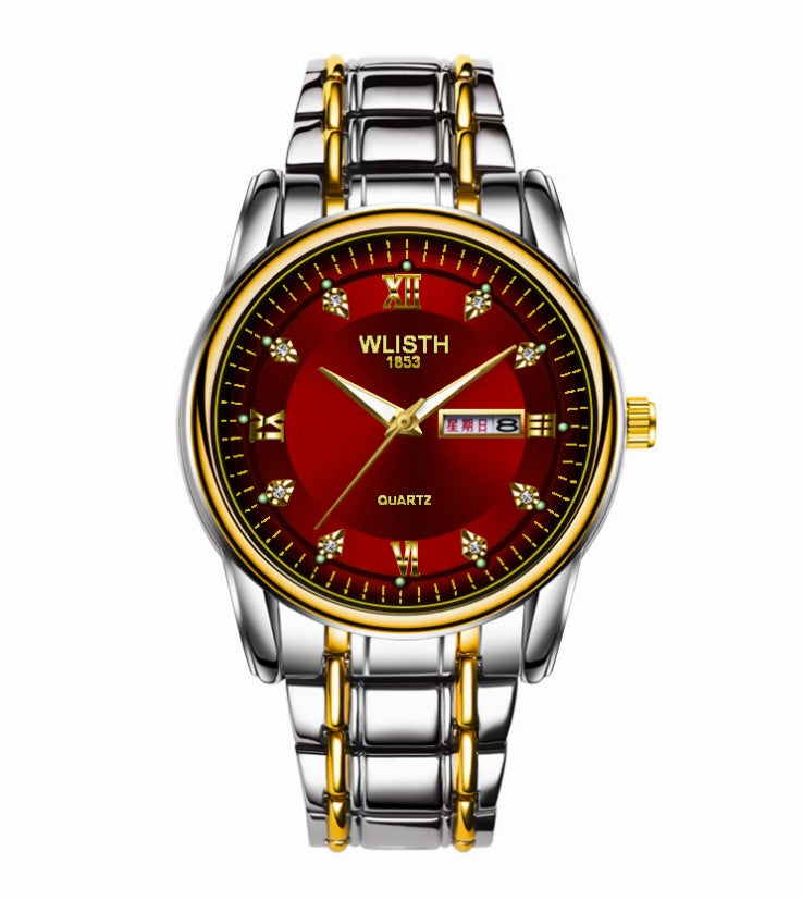 Steel Band Watch Quartz Watch Cross-border Men's Watch Waterproof