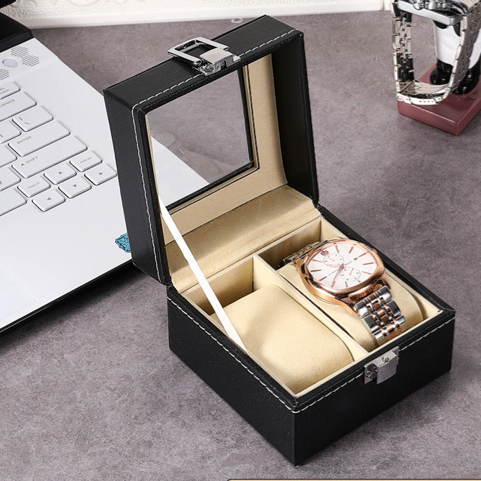 Simple And Creative Leather Watch Storage Box