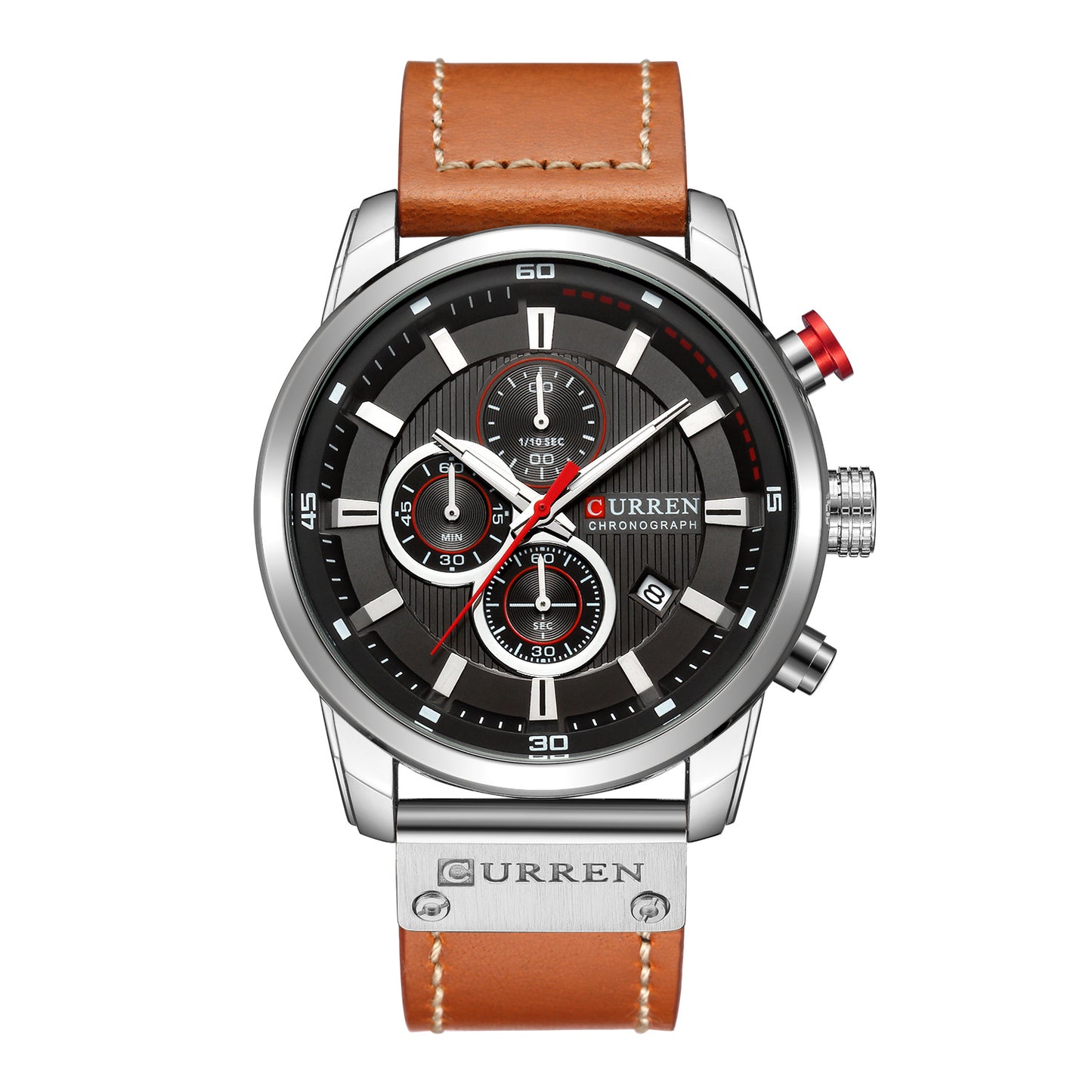 curren/Karuien hot sale 8291 men's watch belt men's watch new six-pin calendar watch waterproof watch