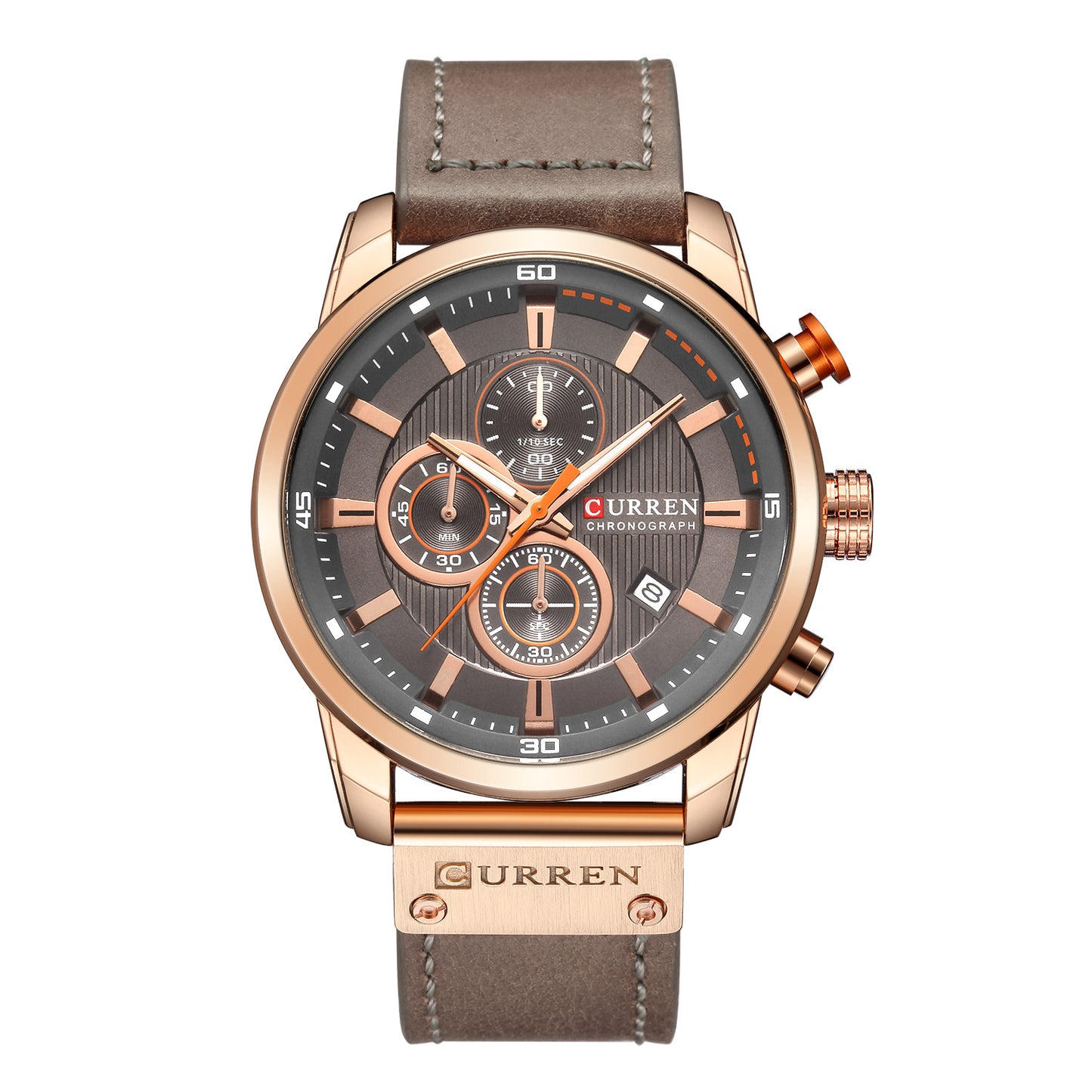 curren/Karuien hot sale 8291 men's watch belt men's watch new six-pin calendar watch waterproof watch