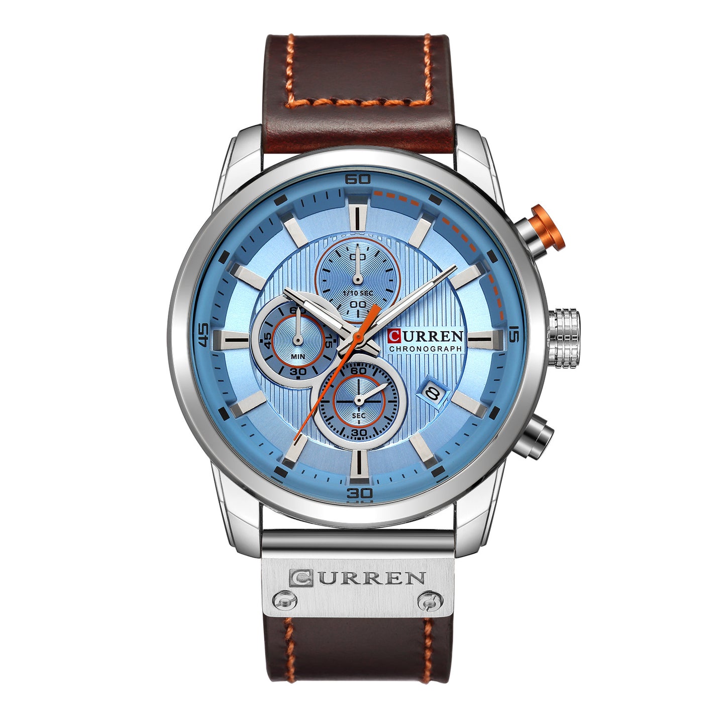 curren/Karuien hot sale 8291 men's watch belt men's watch new six-pin calendar watch waterproof watch