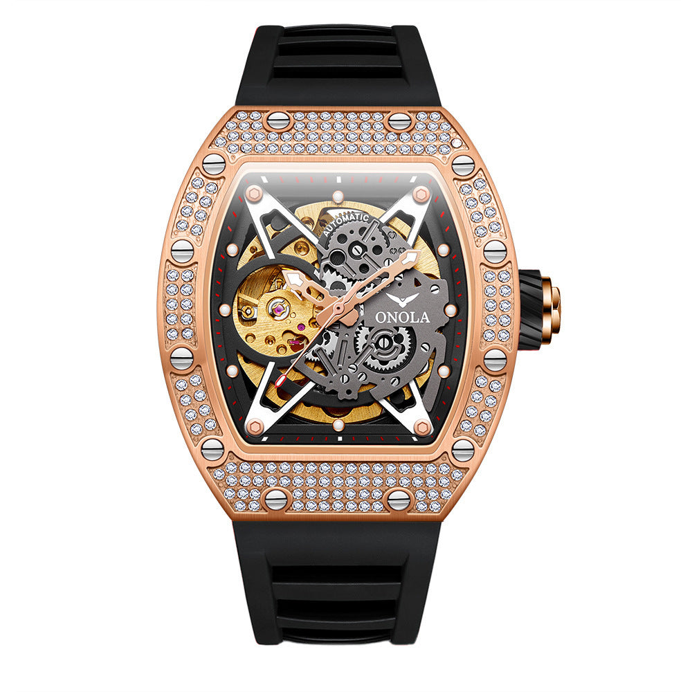 Fully-jeweled Automatic Mechanical Watch Men
