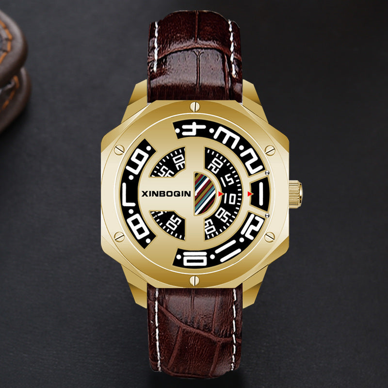 No Pointer Waterproof Creative Quartz Watch