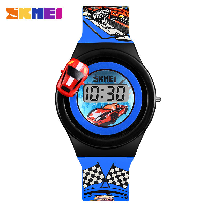 Moment Beauty Fashion Trendy Rotatable Car Children's Watch Boys Girls Creative Cute Toy Watch