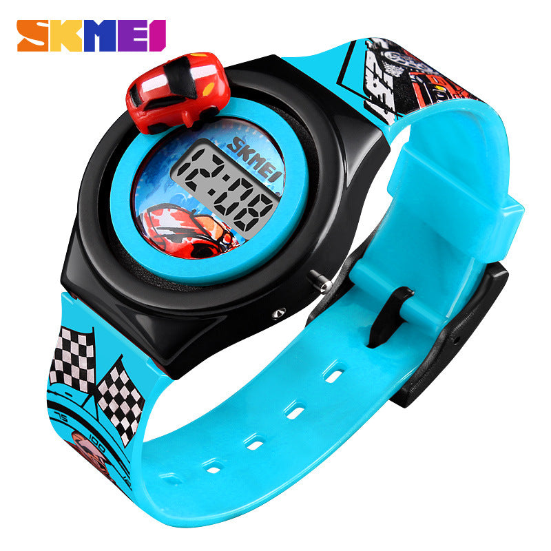 Moment Beauty Fashion Trendy Rotatable Car Children's Watch Boys Girls Creative Cute Toy Watch