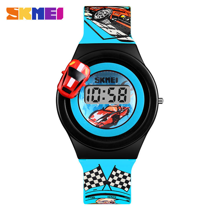 Moment Beauty Fashion Trendy Rotatable Car Children's Watch Boys Girls Creative Cute Toy Watch
