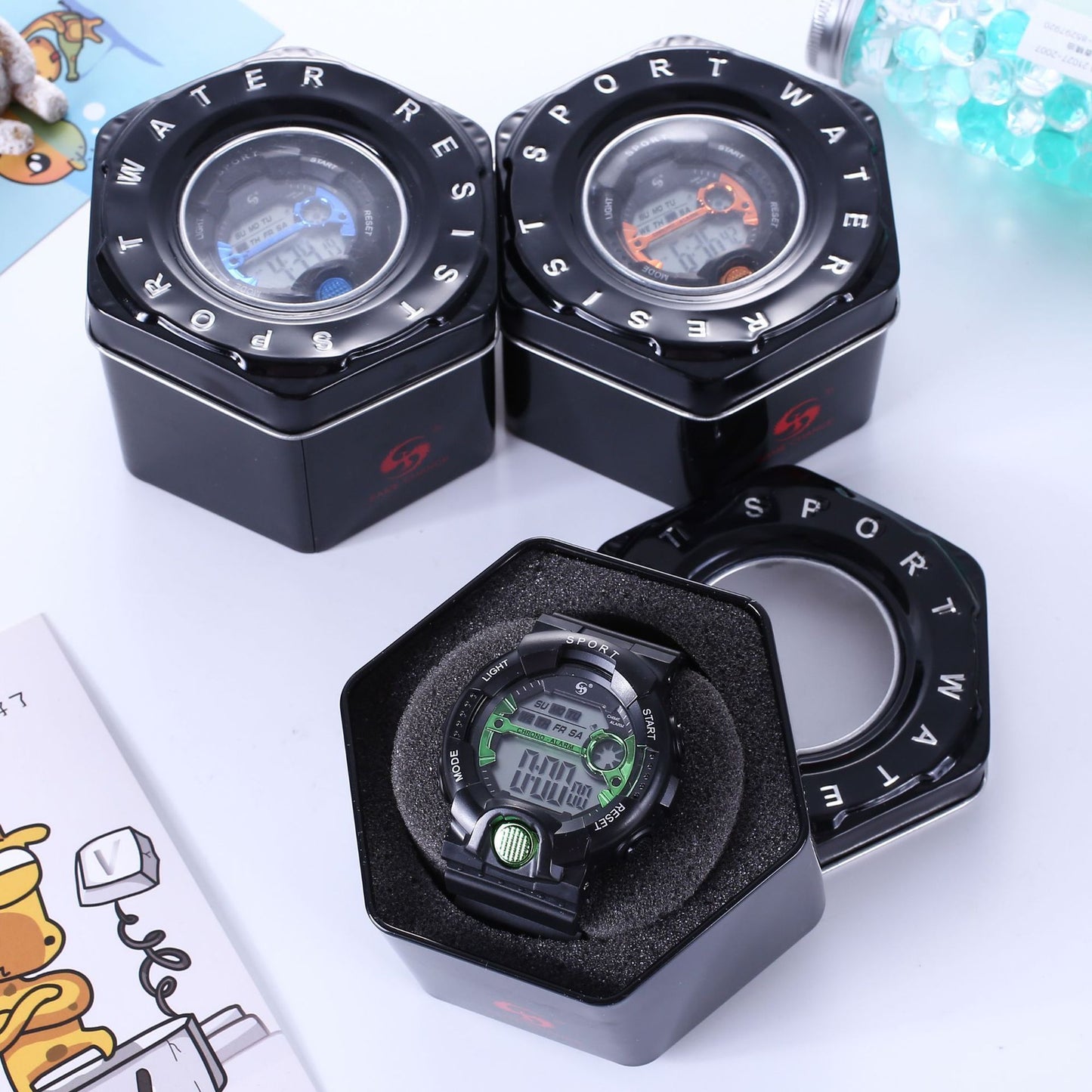 Hexagonal Mechanical Electronic Watch Packaging Box