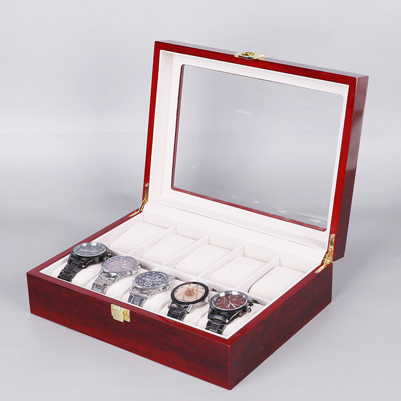 Baking Paint Watch Varnish Watch Storage Display Wooden Box