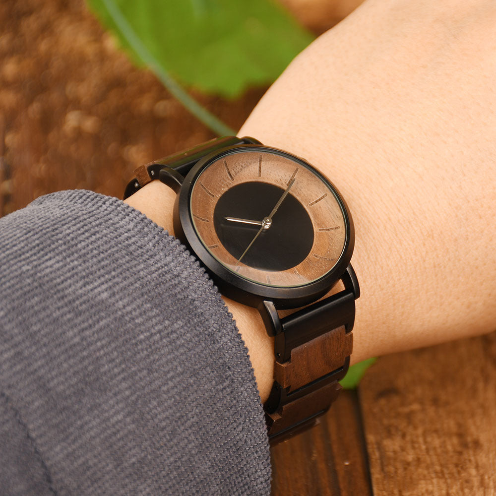 DODO DEER Factory direct sales walnut watch Amazon Shopee LOGO customized wood watch