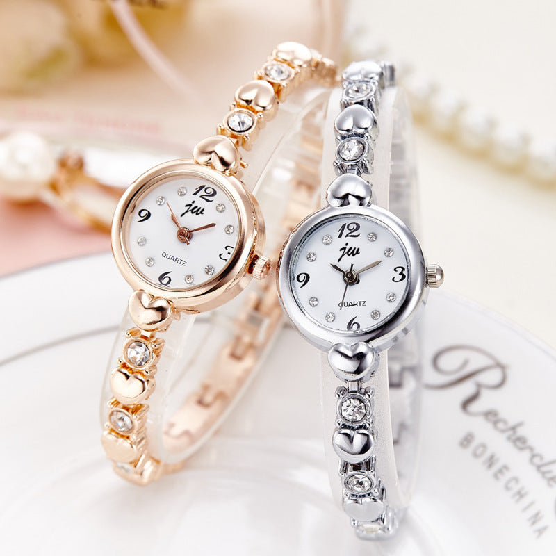 Fashion brand Korean style bracelet watch for women steel band thin strap student ladies electronic quartz fashion watch
