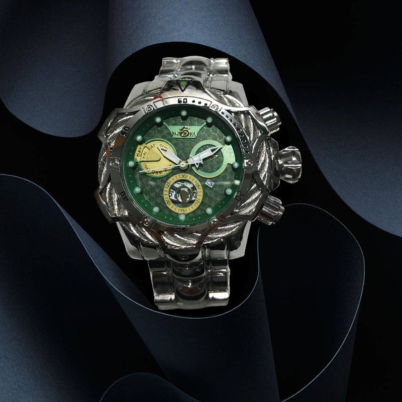 One piece of steel wire rope cross-border watch European alloy quartz watch men's waterproof watch non-mechanical watch