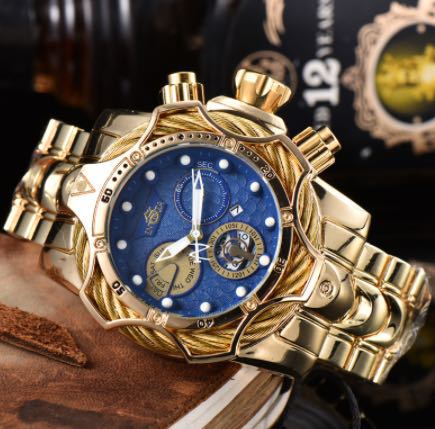 One piece of steel wire rope cross-border watch European alloy quartz watch men's waterproof watch non-mechanical watch
