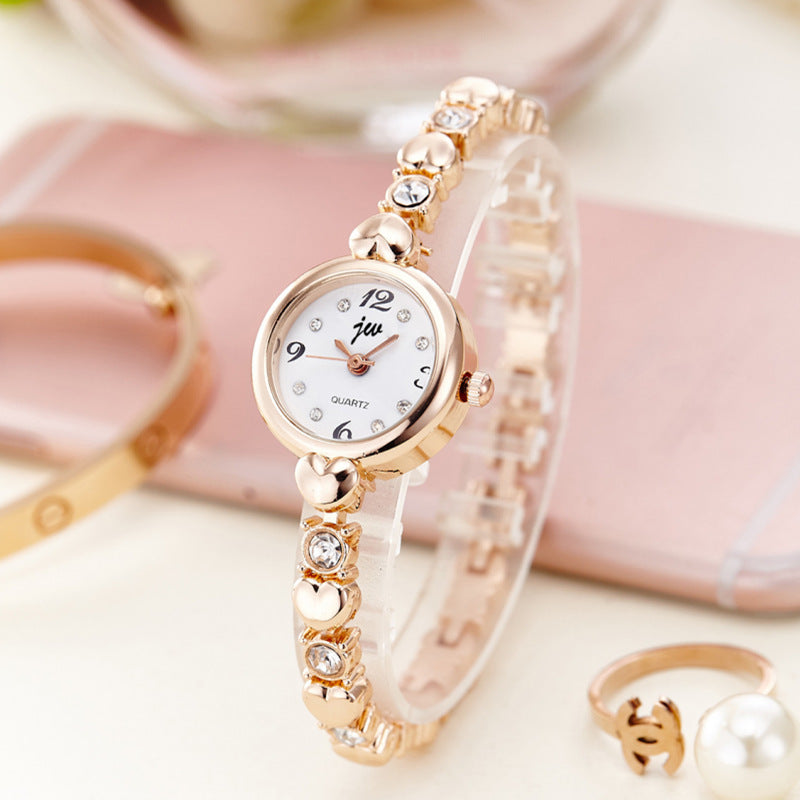 Fashion brand Korean style bracelet watch for women steel band thin strap student ladies electronic quartz fashion watch