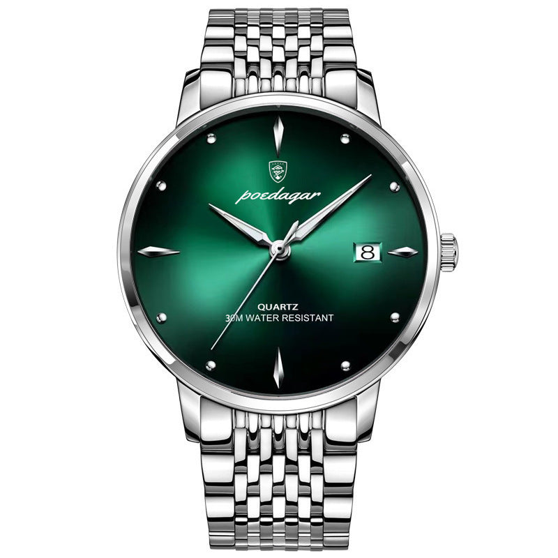 Swiss brand men's watch waterproof luminous ultra-thin calendar quartz watch live broadcast foreign trade explosive models dropshipping