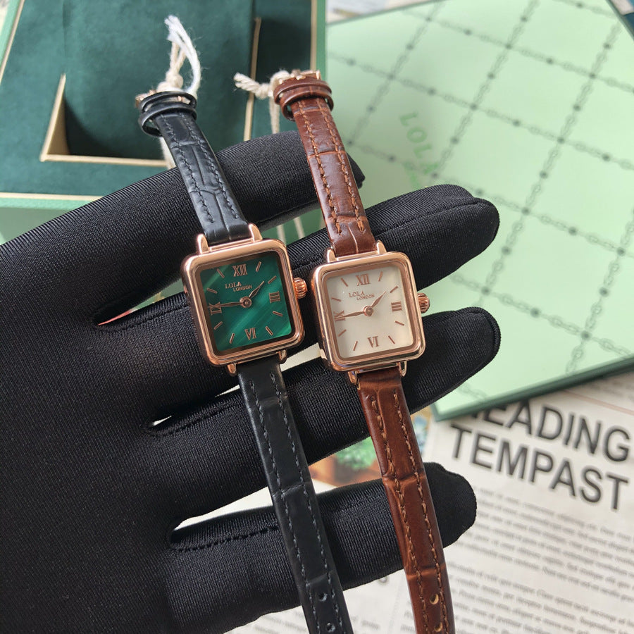 First-hand source watch business casual square women's watch waterproof ladies watch high quality full set packaging